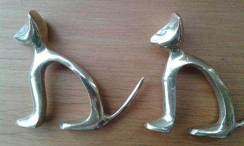 Stunning Brass Cats