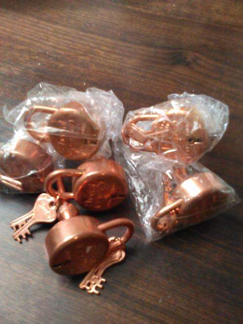 Copper Lock Doorknobs(bid per doorknob to take all 6)