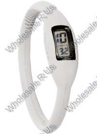 Sports Watch ION Ultra Slim Silicone Digital Bracelet ION Sports Watch For Adults and Kids (WHITE)
