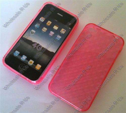 iPhone 4 Cover - Bling Up Your Apple iPhone 4 Diamond Silicone Protective Skin (Pink)