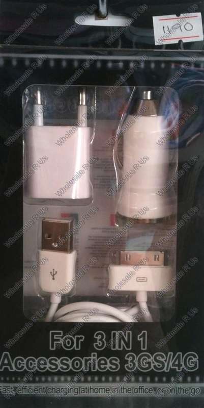 iPhone Charger 3 In 1 Accessories Kit For 3G 3GS And 4G