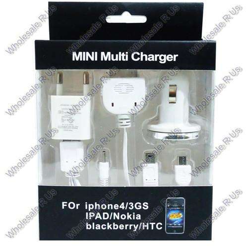 Mini Multi Charger Accessories Kit For iPhone 3G 3GS 4 iPad Nokia BlackBerry