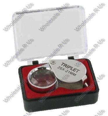 20 x 21mm Triplet Magnifying Jewelers Loupe