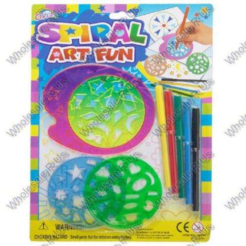 Stencil Art Spiral Fun Set