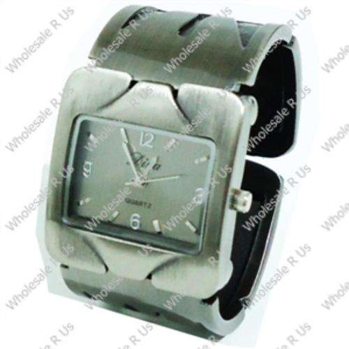 Ladies Bangle Watch Antique Silver