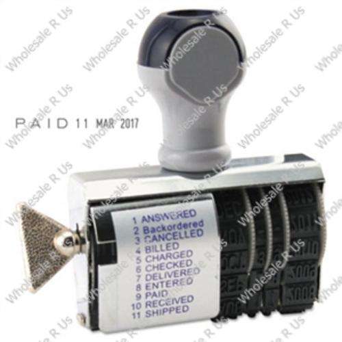 Dial-A-Phrase Rubber Date Stamp