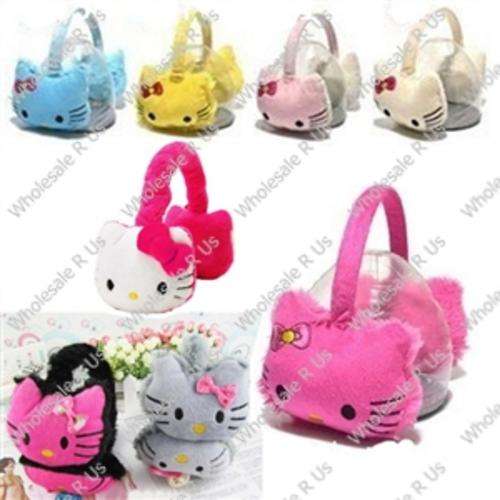 Hello Kitty Puffy Plush Ear Muffs Ear Warmers Alice Band