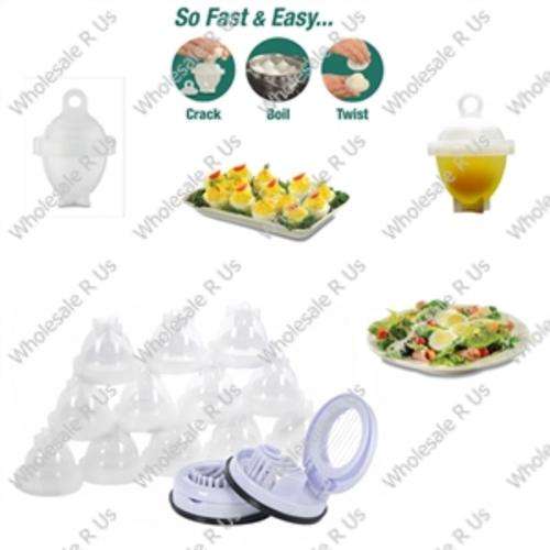 Eggies Egg Boiler - Simply Crack  Boil  Twist & Enjoy Perfectly Boiled Eggs