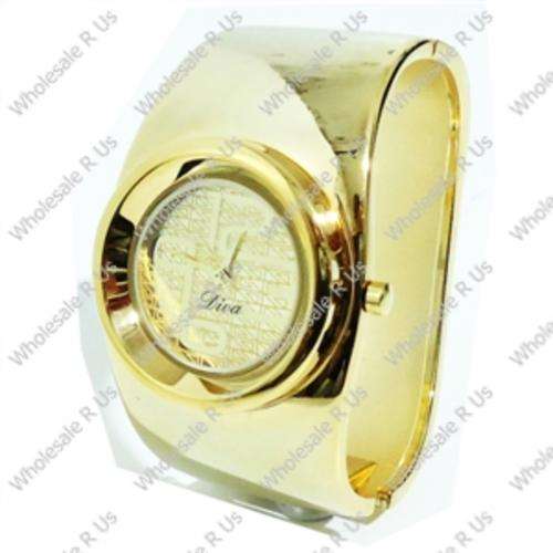 Ladies Bangle Dress Watch Gold