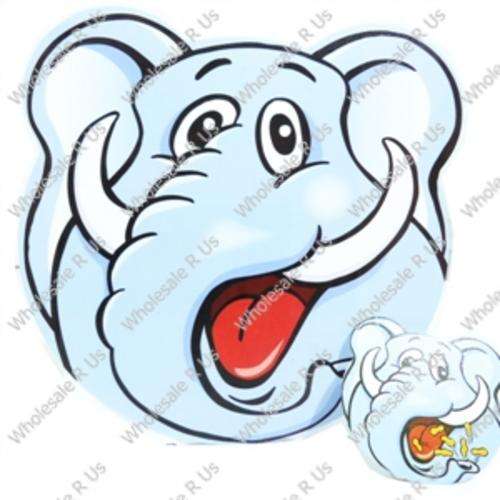Table Mates - Kids Placemats and Matching Coasters Set of 4 Male Elephant