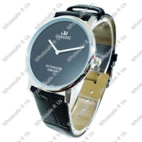 Gents Super Thin Wrist Watch - Black