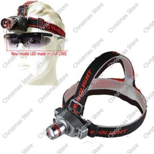 Rechargeable High Powered LED Head Light  Energy Saving  Adjustable with Zoom Function