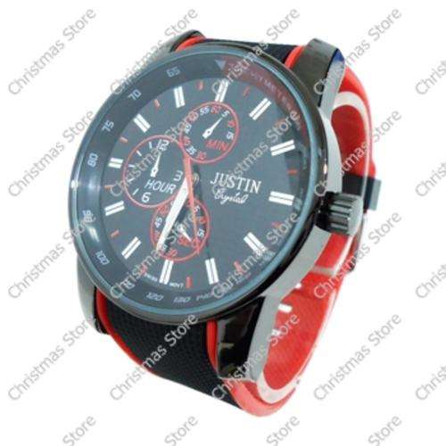 Gents Wrist Watch Black Red
