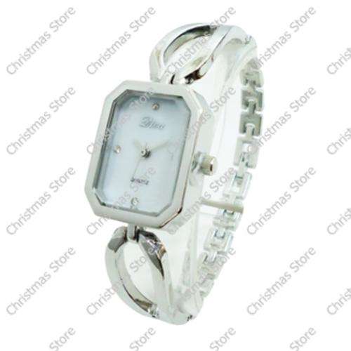 Ladies Bracelet Watch - Silver Bracelet White Face