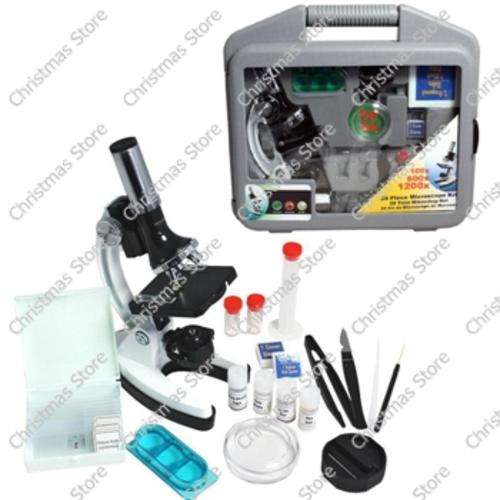 Microscope 100X 600X 1200X 28 Piece with Case