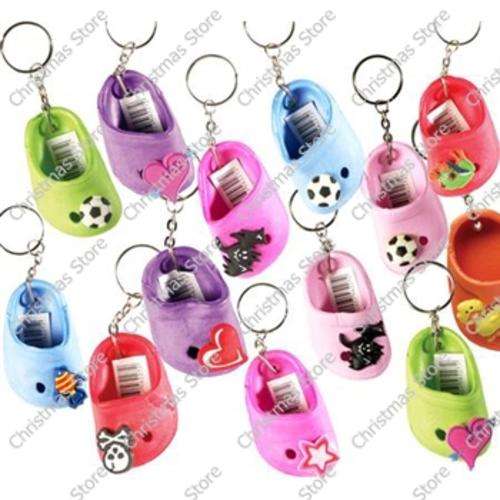 Miniature Crocs Shoe Key Chain with Jibbitz