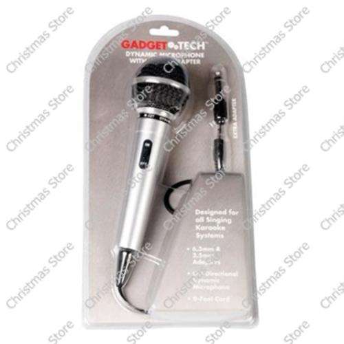 Uni-Directional Dynamic Microphone with Extra Adapter