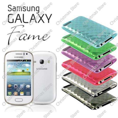 Samsung Galaxy Fame S6810 Diamond Design Protective Cover Transparent GreyBlack