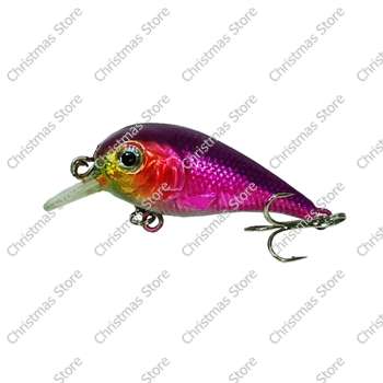 Fishing Lure Bait Tackle Hook With Treble Hooks Purple