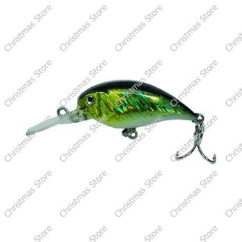 Fishing Lure Bait Tackle Hook With Treble Hooks Black Gold