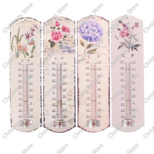 Decorative Flowers Thermometer