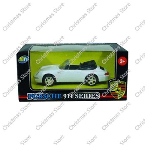 Die-cast Model Car Porsch 911 Series Convertible Flap White