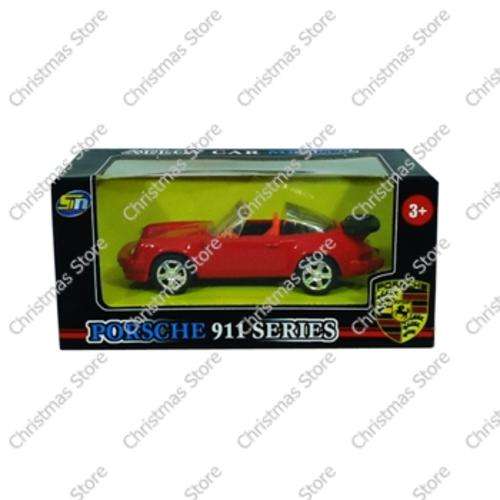 Die-cast Model Car Porsch 911 Series Convertible Hard Top Red