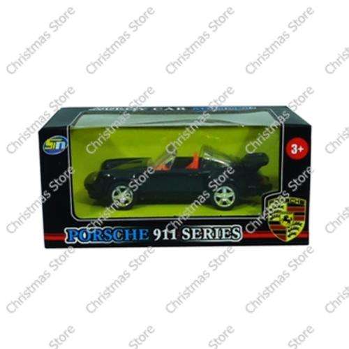 Die-cast Model Car Porsch 911 Series Convertible Hard Top Black