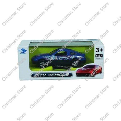 Die-cast Model Car Flames Blue