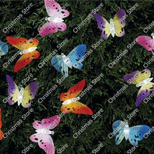 Solar Powered Fibre Optic Butterfly Garden String Lights