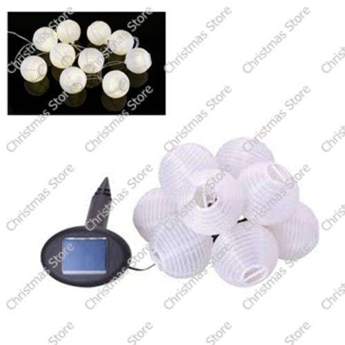 Solar Lantern String Garden Lights White
