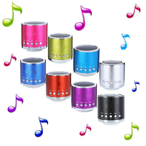 Mini Speaker Micro SD/TF USB FM Radio Sound Audio Amplifier MP3/4 Player Portable