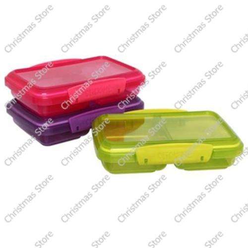 Divided Lunch Box with Clips for a Boy