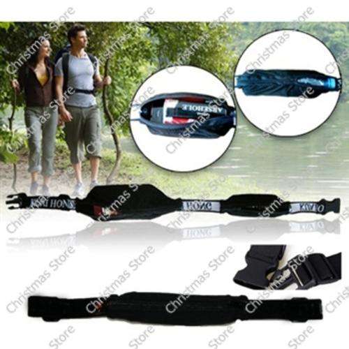 Elasticated Belt with Zippered Storage Pockets
