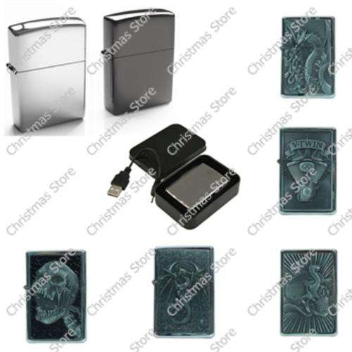 Electronic USB Rechargeable Windproof Flameless Cigarette Lighter