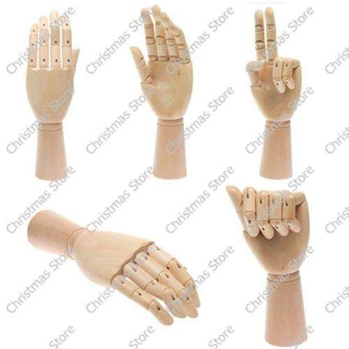 Human Art Wooden Hand Model with Moveable Finger Joints 250mm