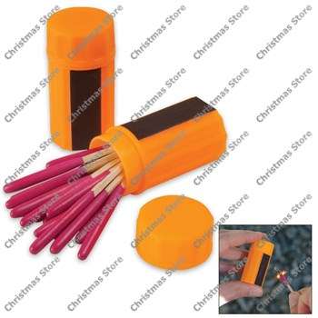 Stormproof Weatherproof Wind or Rain Survival Matches in Container