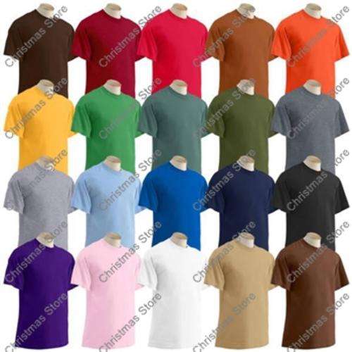 Plain Unisex T-Shirts 100% Cotton Promotional Tees Light Green S/M/L/XL/XXL