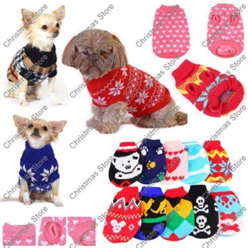 Dog Jersey Knitted Dog Jumper Sweater 16
