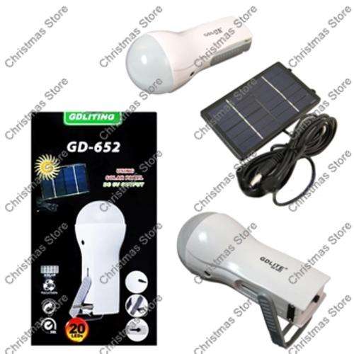 GDLiting Solar Panel / DC 6V Output Recharge SMD LED Lamp Flashlight
