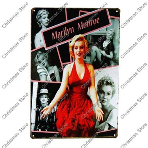 Retro Sign Tin Decor - Marilyn Monroe