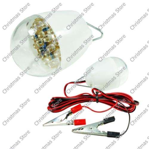 DC 12V 18 LED Emergency Light Bulb with Clamps for 12V Battery