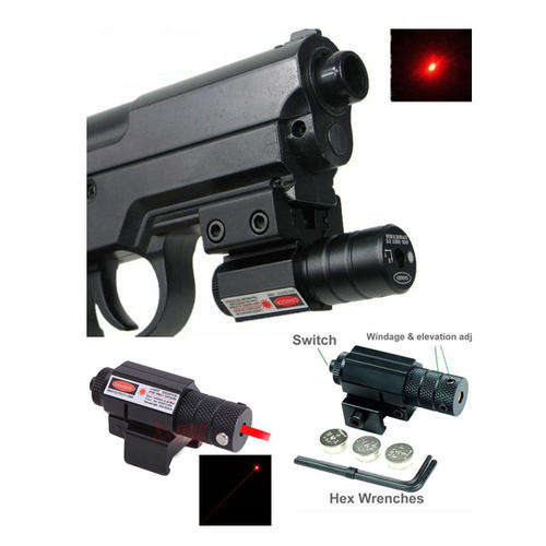 Micro 5mw Red laser Picantinny Rail