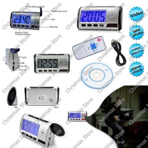 Nanny Cam Spy Camera Clock