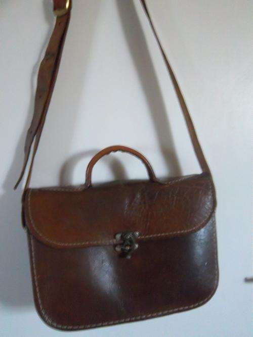 Genuine leather vintage handbag