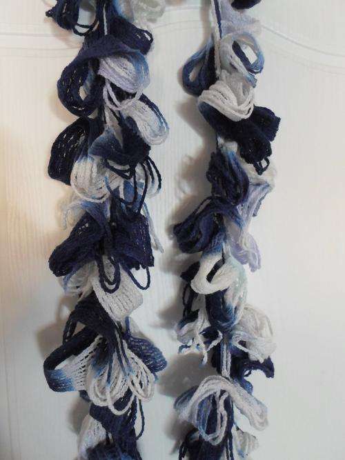 Stunning Scarf - Blue, White Mix