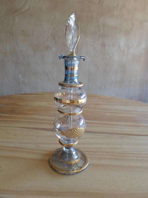 Exquisite Egyptian Glass Perfume Bottle
