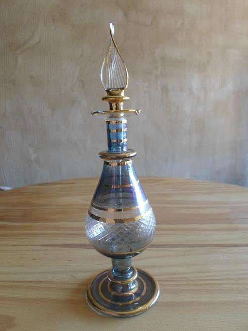 Exquisite Egyptian Glass Perfume Bottle