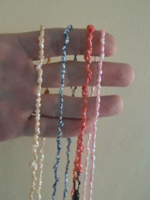 Vintage set of four freshwater pearl necklaces