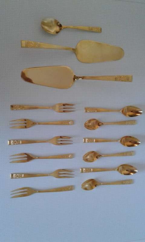 23 Ct gold plated set